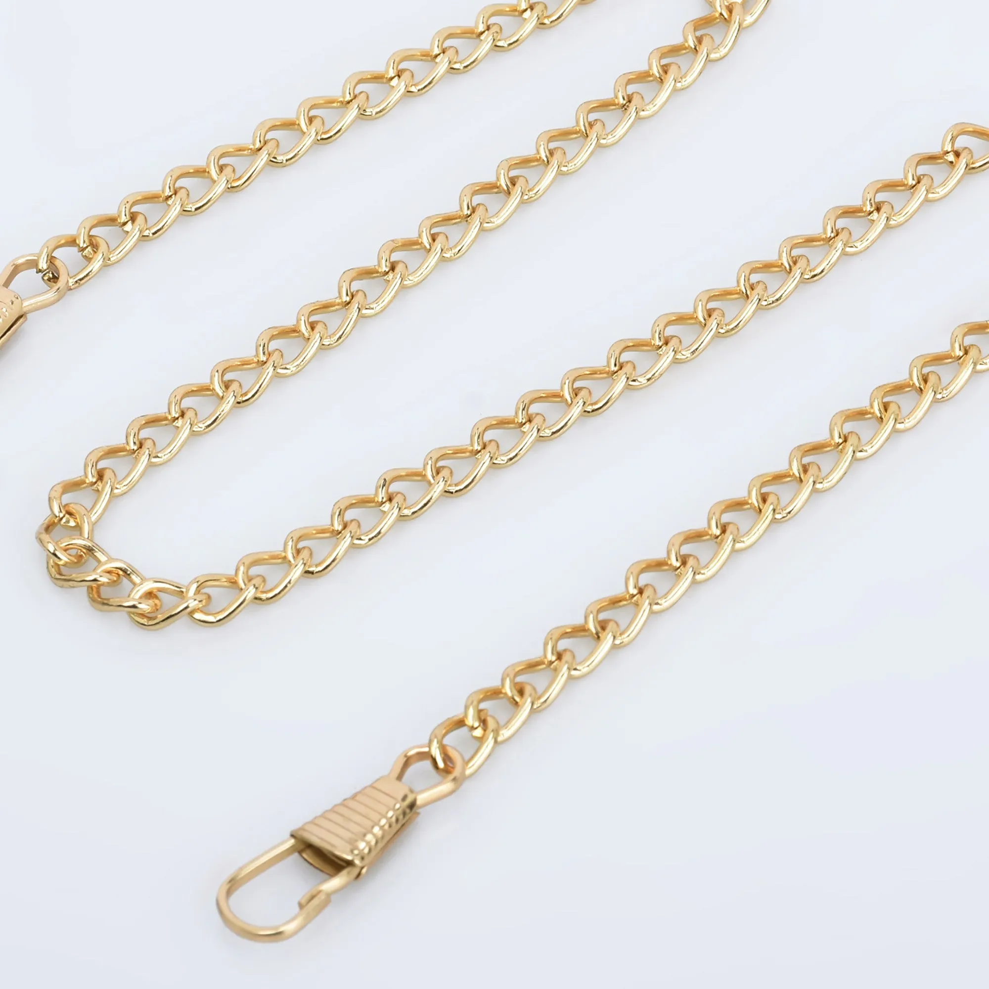 5.5mm Width Iron Metal Shoulder Handbag Strap Chain Finished Crossbody Handbag with Clasps 40cm/120cm Length to choose 5pcs 10281