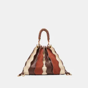 ANTONIA HANDBAG BROWN MULTI LEATHER