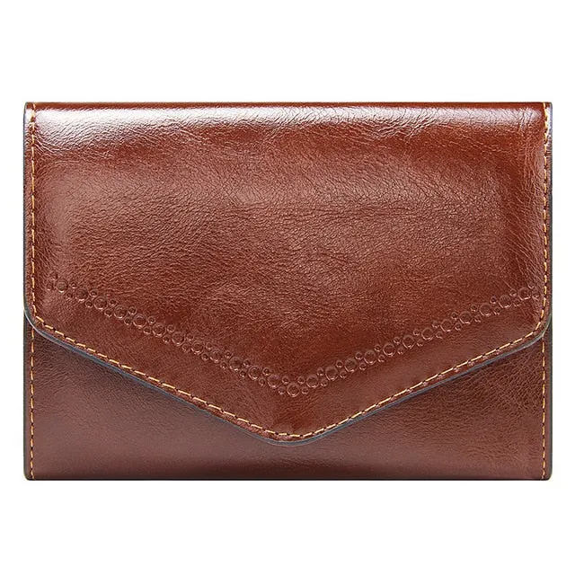 Envelope Women Wallet Patent Leather Ladies Short Coin Purse Women's Clutch Money Bags High Capacity Credit Card Holders Female