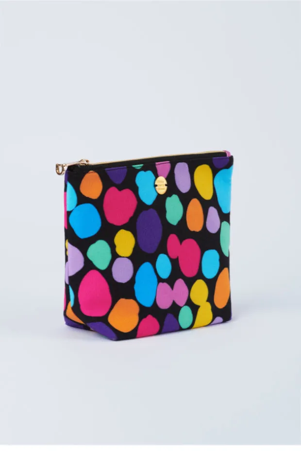 Janis Rainbow Pebble Spots Makeup Pouch