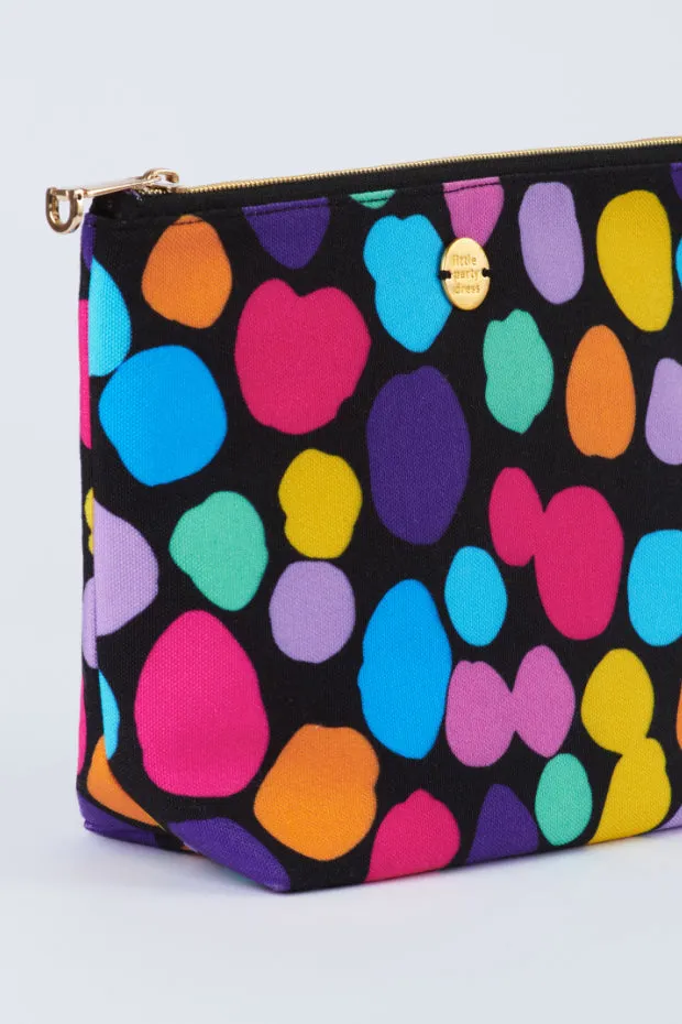 Janis Rainbow Pebble Spots Makeup Pouch