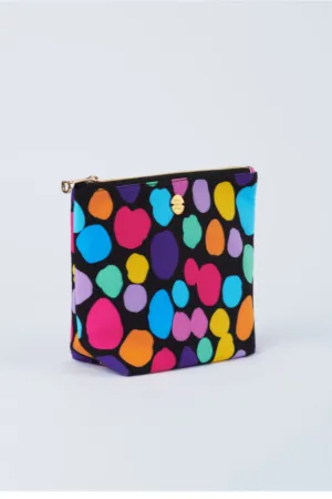 Janis Rainbow Pebble Spots Makeup Pouch