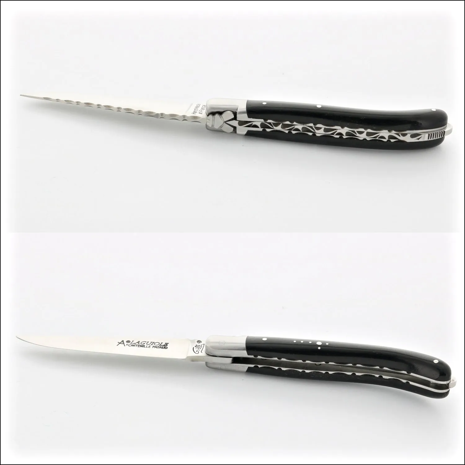 Laguiole XS 9 cm Guilloche Ebony Handle