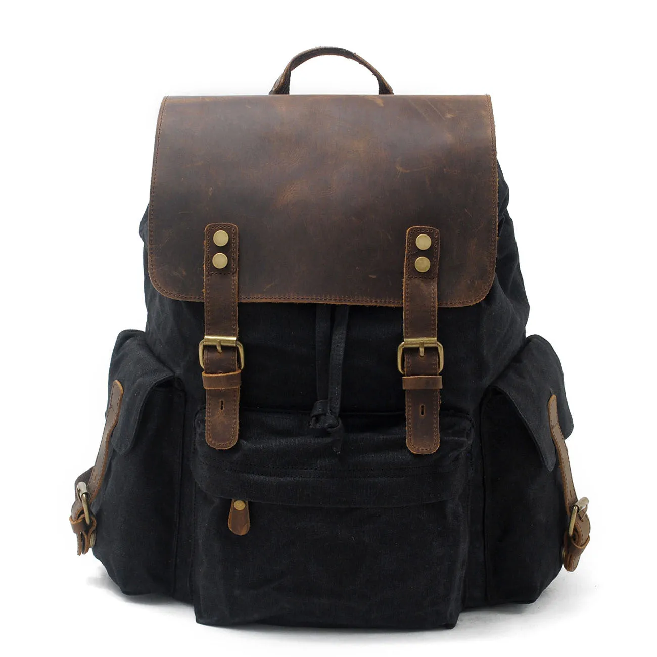 Men's Canvas Backpack Bag Travel Bag Outdoor Large Capacity Bag Durable Schoolbag Bag For Gift